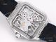 (TW )Replica Cartier Santos Skeleton Watch Rose Gold Blue Leather Strap (8)_th.jpg